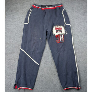 Marithe Francois Girbaud Sweatpants Mens 2XL Vintage Embroidered Tracksuit 90s